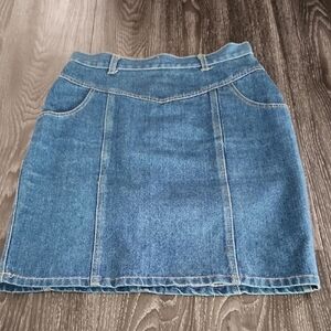 Vintage Robert Orsini Denim Blue Highwaisted Skirt Size 2